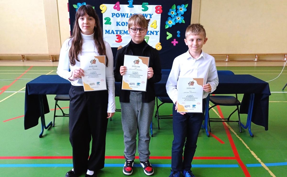 Poznajcie laureatów Powiatowego Konkursu Matematycznego - Serwis informacyjny z Raciborza - naszraciborz.pl