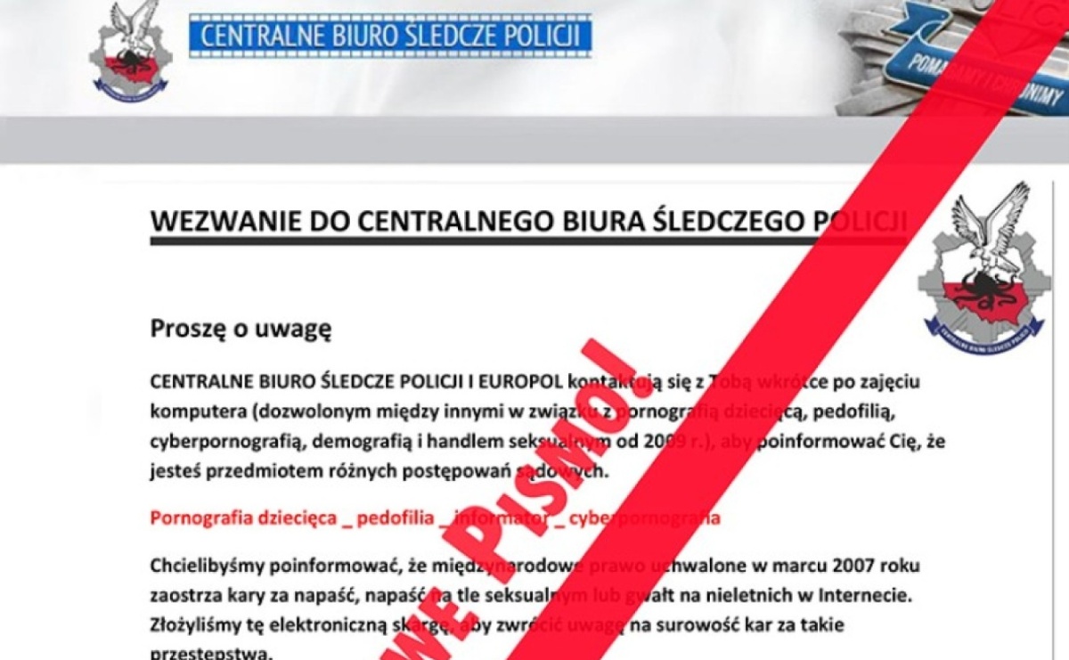 Policja ostrzega przed fałszywymi e-mailami - Serwis informacyjny z Wodzisławia Śląskiego - naszwodzislaw.com