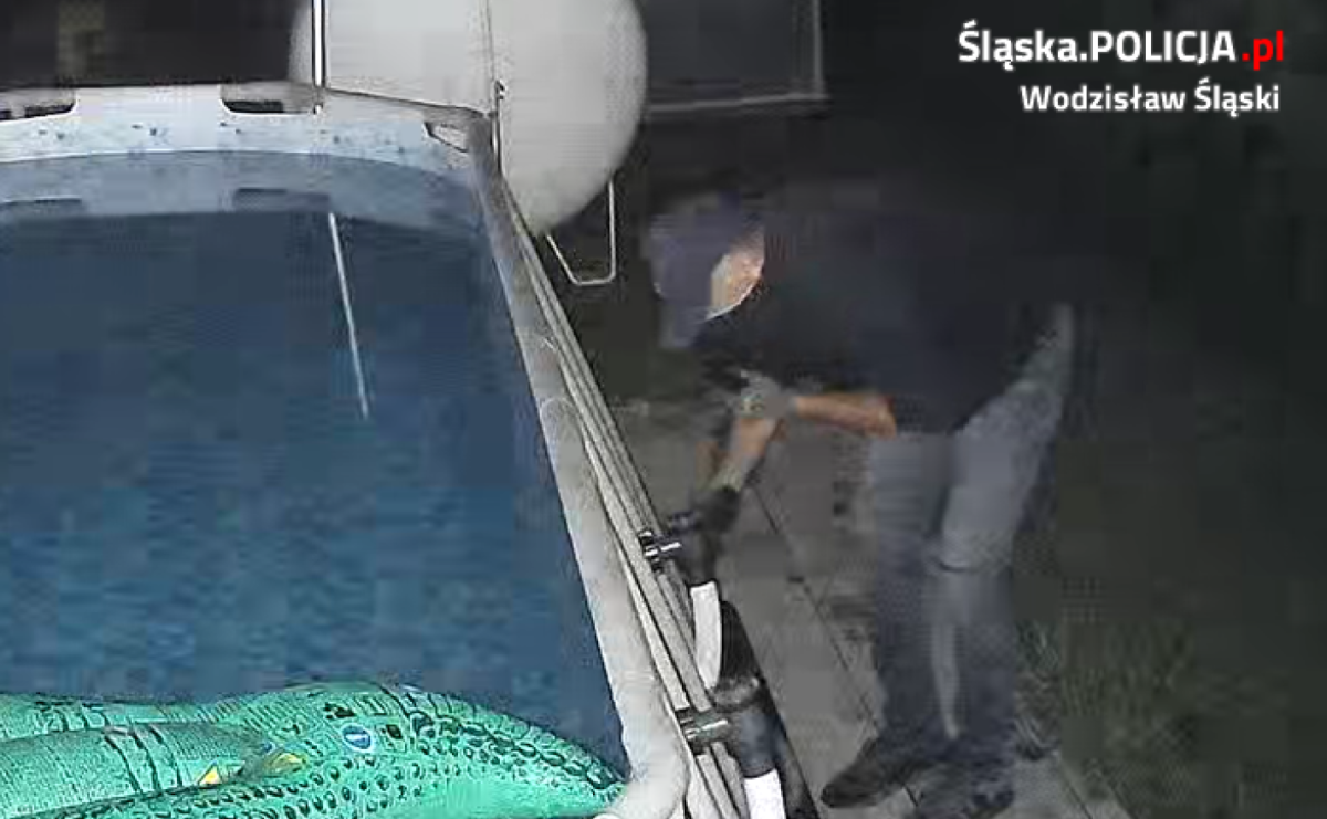 Policja publikuje wizerunek sprawcy kradzieży pompy basenowej  - Serwis informacyjny z Raciborza - naszraciborz.pl