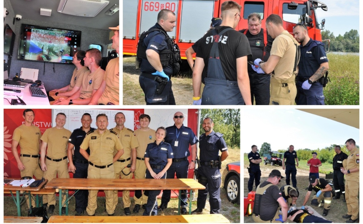 Policyjne i strażackie ćwiczenia na polderze w Bukowie [FOTO] - Serwis informacyjny z Raciborza - naszraciborz.pl