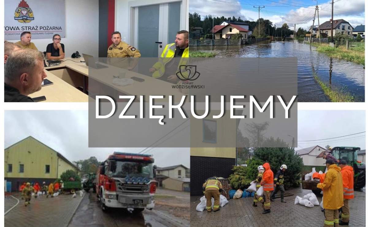 Razem w walce z żywiołem. Wicestarosta podziękowała za zmagania z wodą - Serwis informacyjny z Wodzisławia Śląskiego - naszwodzislaw.com