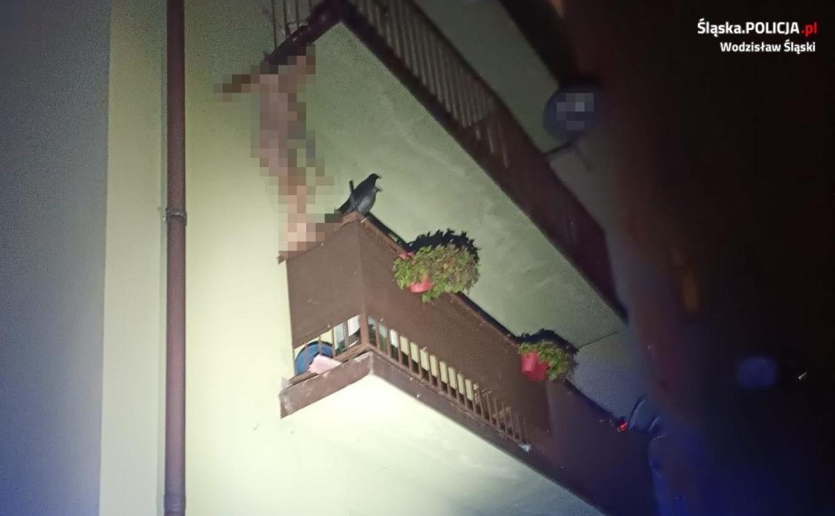 Wspinał się po rynnie, jak go Pan Bóg stworzył. Skończył w areszcie - Serwis informacyjny z Raciborza - naszraciborz.pl