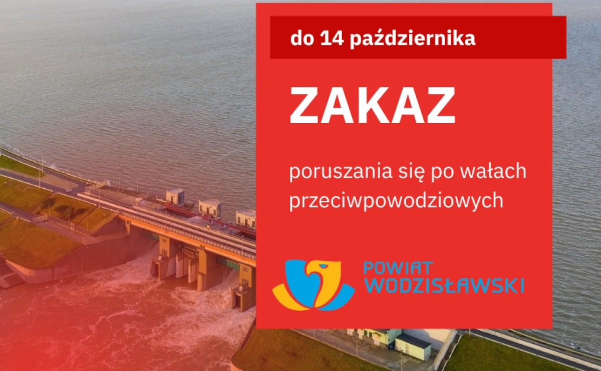 Zakaz poruszania się po wałach przeciwpowodziowych wydłużony - Serwis informacyjny z Wodzisławia Śląskiego - naszwodzislaw.com
