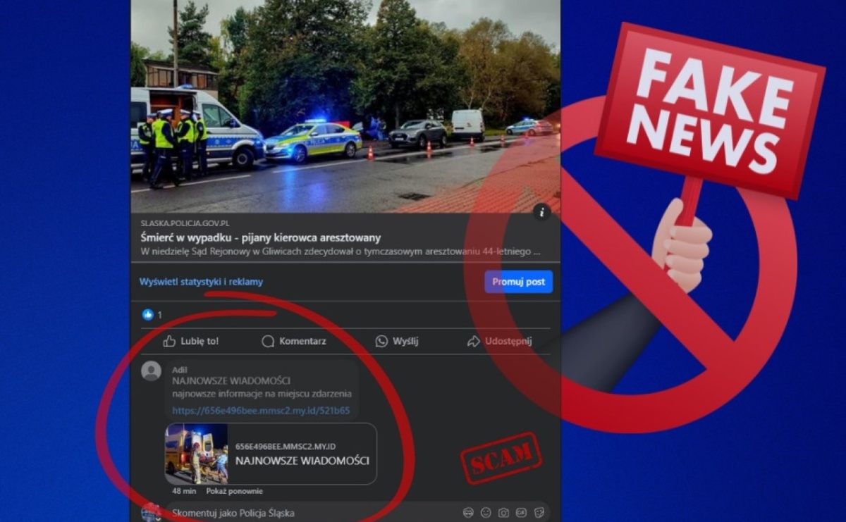 Najnowsze informacje z miejsca zdarzenia... To fałszywe linki, uważaj, nie klikaj! - Serwis informacyjny z Wodzisławia Śląskiego - naszwodzislaw.com