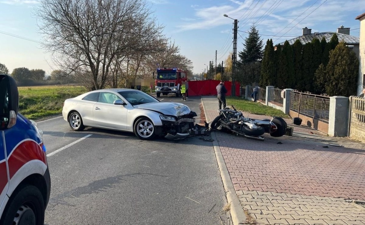 Wypadek w Lubomi. Oficjalny komunikat KPP Wodzisław Śląski - Serwis informacyjny z Wodzisławia Śląskiego - naszwodzislaw.com