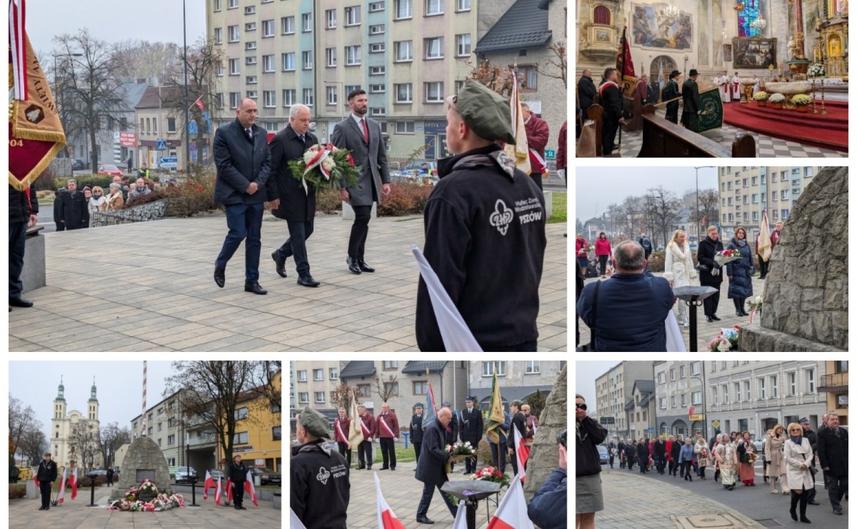 Pszów. Obchody Święta Niepodległości przy dźwiękach orkiestry KWK Anna [FOTO] - Serwis informacyjny z Wodzisławia Śląskiego - naszwodzislaw.com