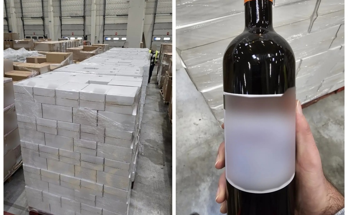 Wyskokowy ładunek w magazynie na Górnym Śląsku. KAS przejęła 5 tys. butelek wina - Serwis informacyjny z Raciborza - naszraciborz.pl