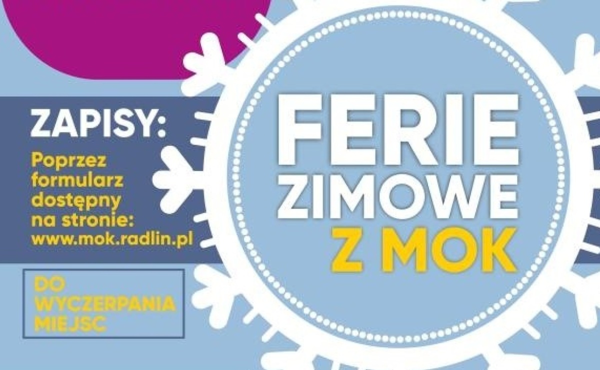 Ferie zimowe w radlińskim MOK [OFERTA ZAJĘĆ] - Serwis informacyjny z Raciborza - naszraciborz.pl