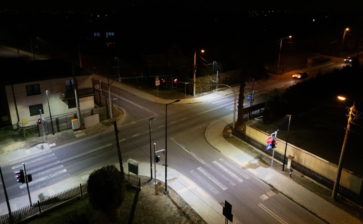 Skrzyżowanie Głożyńskiej z Rymera po remoncie - Serwis informacyjny z Raciborza - naszraciborz.pl