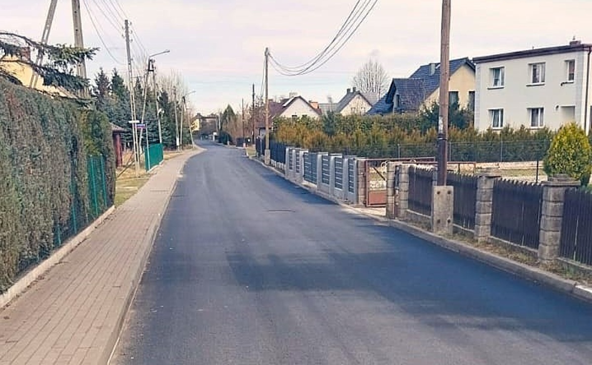 Ulica Borowicka w Gołkowicach po remoncie - Serwis informacyjny z Raciborza - naszraciborz.pl