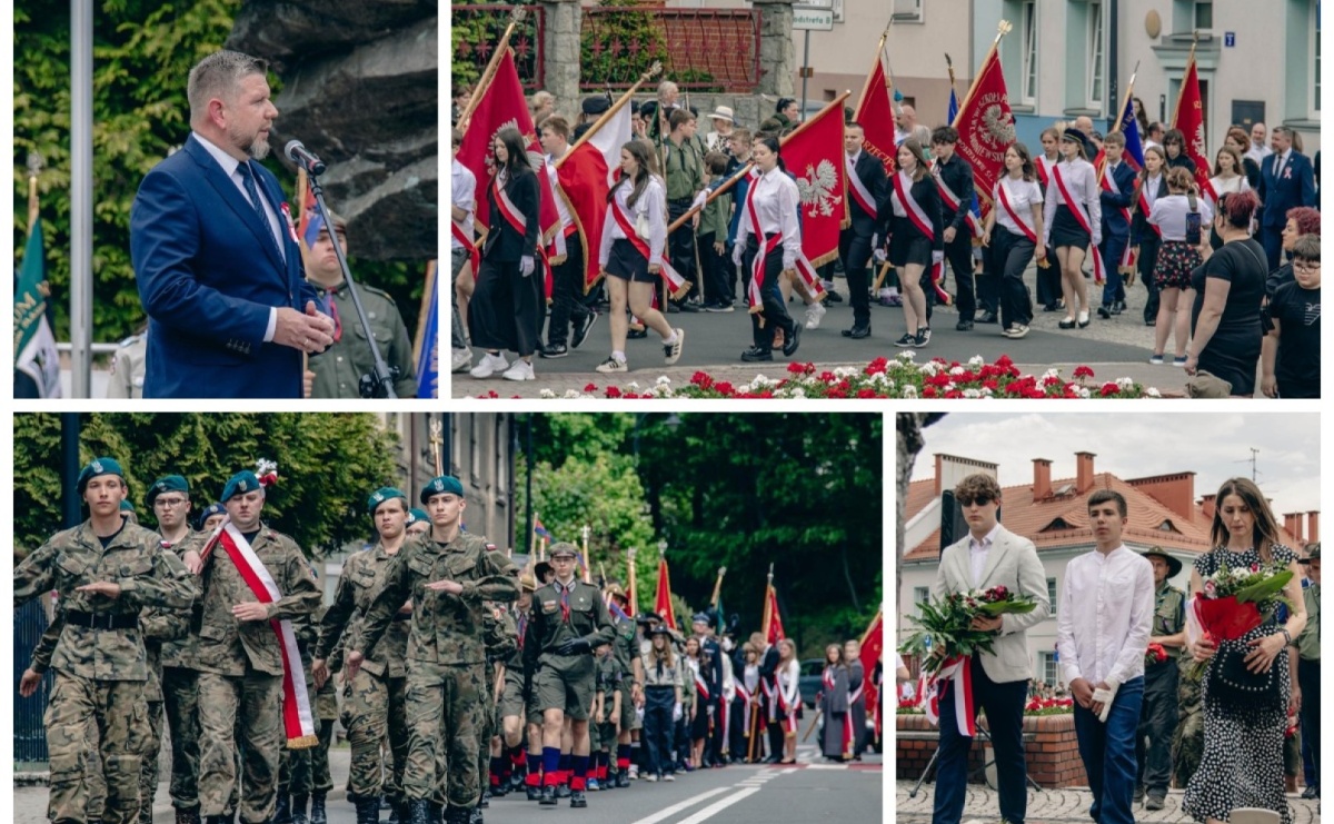 Święto pełne dumy, wzruszeń i pamięci. Obchody 3 Maja w Wodzisławiu Śląskim [FOTO i WIDEO] - Serwis informacyjny z Raciborza - naszraciborz.pl