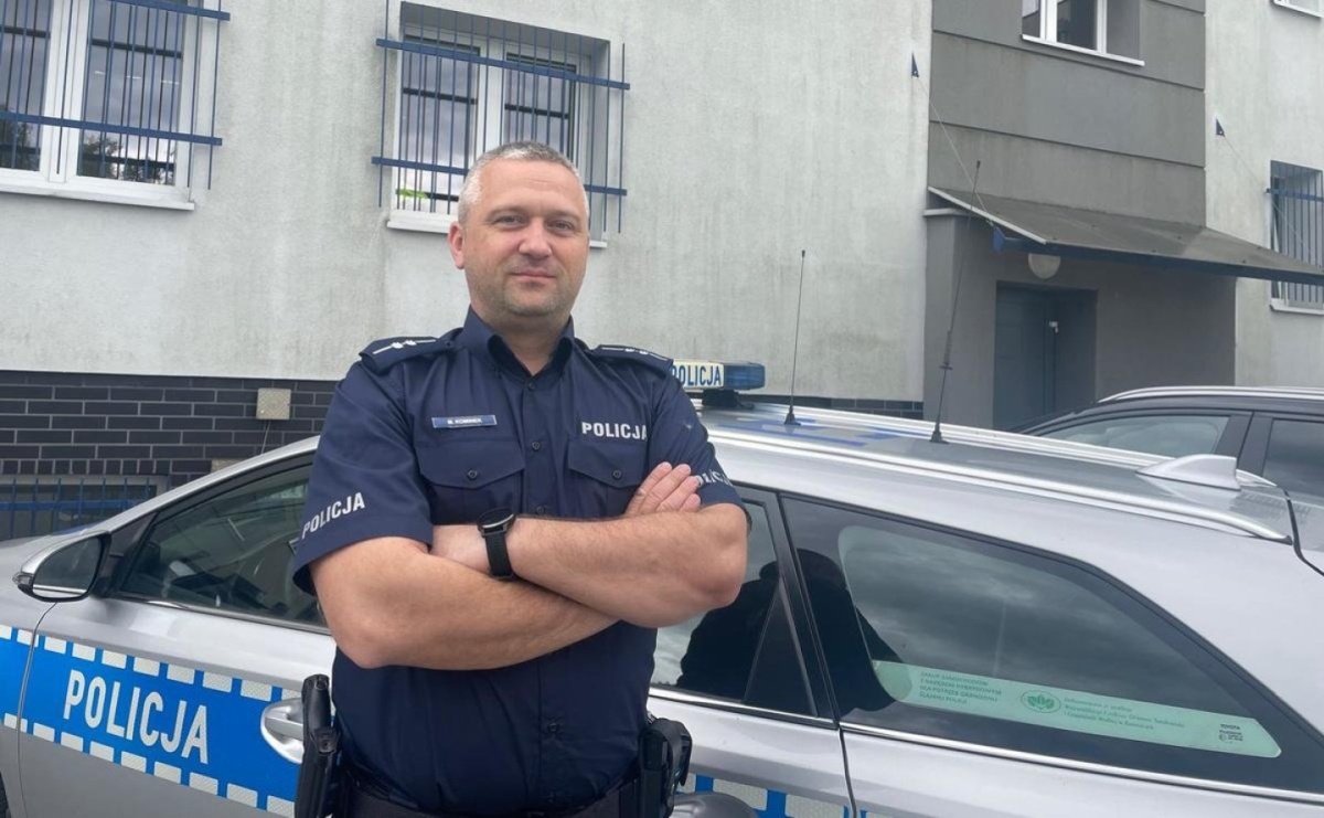Kierownik gołkowickiego posterunku policji czujny także w drodze na służbę - Serwis informacyjny z Raciborza - naszraciborz.pl