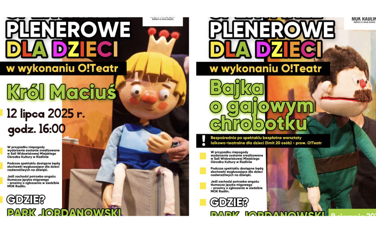 Teatr pod chmurką w Radlinie – wakacyjne spektakle i warsztaty dla najmłodszych - Serwis informacyjny z Raciborza - naszraciborz.pl