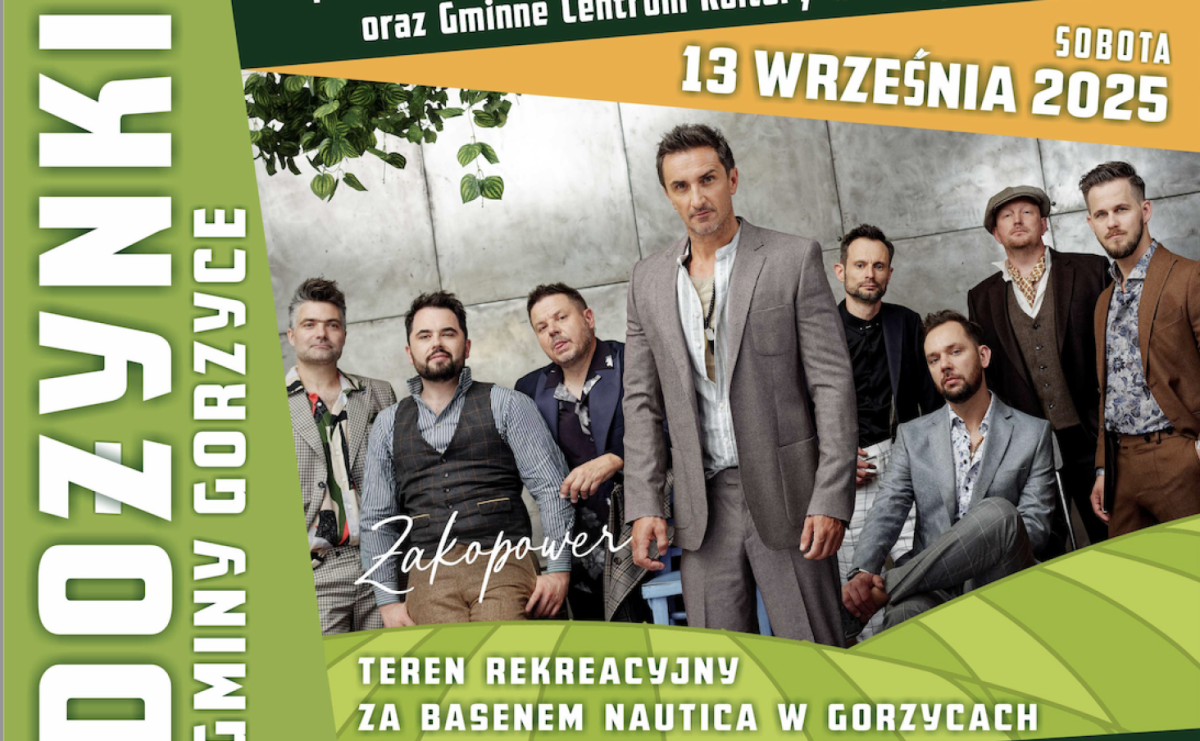 Dożynki Gminne 2025 w Gorzycach. Tradycja, muzyka i gwiazda wieczoru Zakopower - Serwis informacyjny z Raciborza - naszraciborz.pl