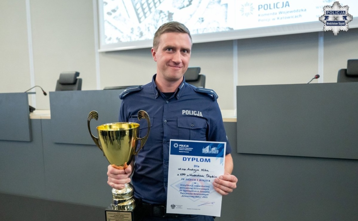 Dzielnicowy z Wodzisławia znowu najlepszy na Śląsku - Serwis informacyjny z Raciborza - naszraciborz.pl