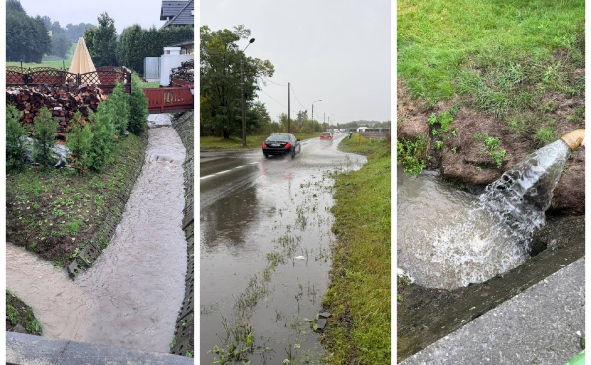 Ciągle pada... Monitoring sytuacji hydrologicznej w gminie Mszana [FOTO] - Serwis informacyjny z Raciborza - naszraciborz.pl
