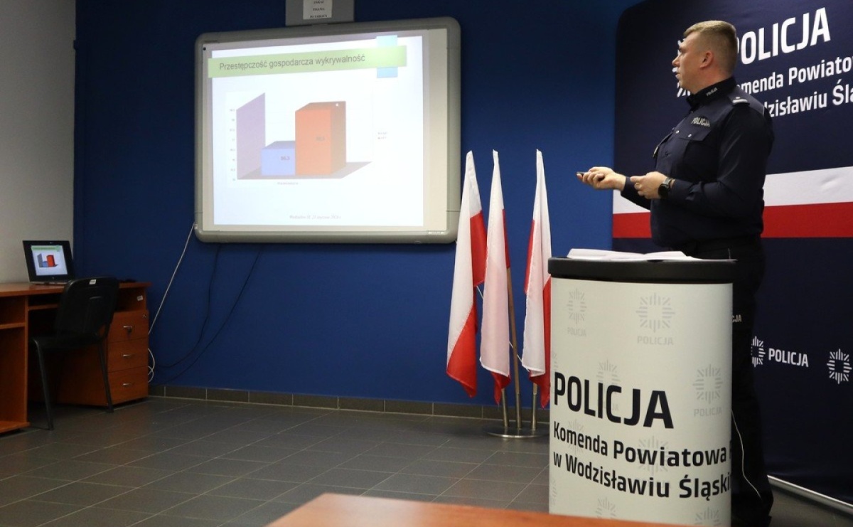 Wysokie wyniki i jasno określone priorytety. Roczna odprawa wodzisławskiej Policji - Serwis informacyjny z Raciborza - naszraciborz.pl
