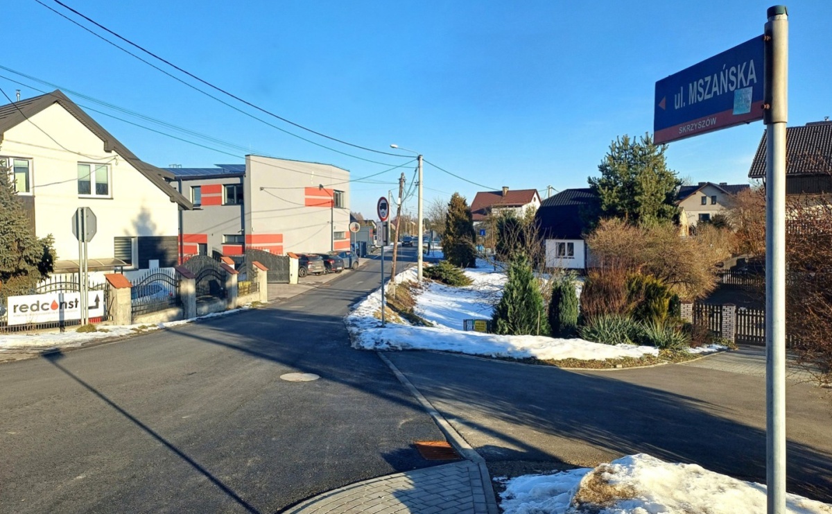 Zakończono przebudowę ul. Mszańskiej w Skrzyszowie - Serwis informacyjny z Raciborza - naszraciborz.pl
