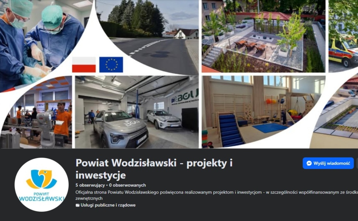 Specjalny fanpage Powiatu Wodzisławskiego prezentuje projekty i inwestycje - Serwis informacyjny z Raciborza - naszraciborz.pl