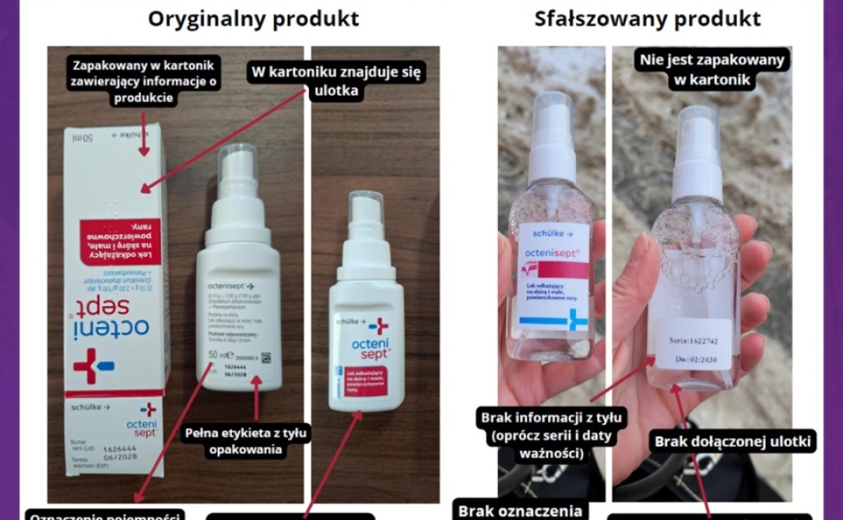 Główny Inspektor Farmaceutyczny wycofuje sfałszowany Octenisept. Ostrzeżenie dla pacjentów i aptek - Serwis informacyjny z Raciborza - naszraciborz.pl