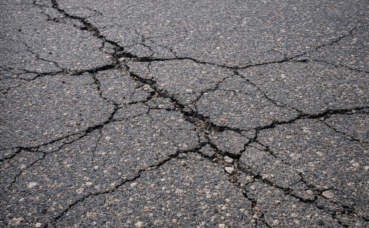 Uszkodzenia nowej ulicy Ładnej. Miasto reaguje na spękania asfaltu - Serwis informacyjny z Raciborza - naszraciborz.pl