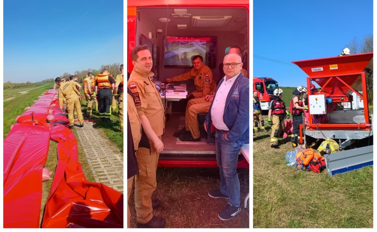 Ćwiczenia przeciwpowodziowe w Olzie. Służby sprawdziły gotowość do działania - Serwis informacyjny z Raciborza - naszraciborz.pl