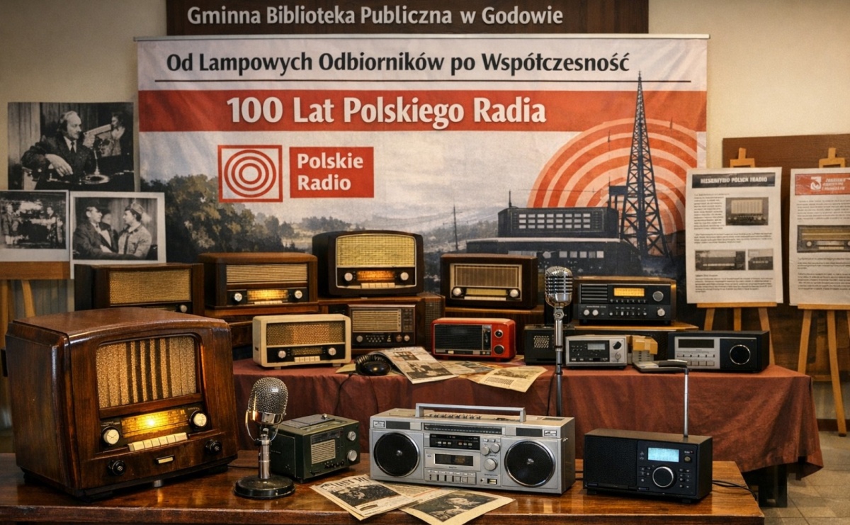 Od lampowych odbiorników po współczesność. Niezwykła wystawa w bibliotece w Godowie - Serwis informacyjny z Raciborza - naszraciborz.pl