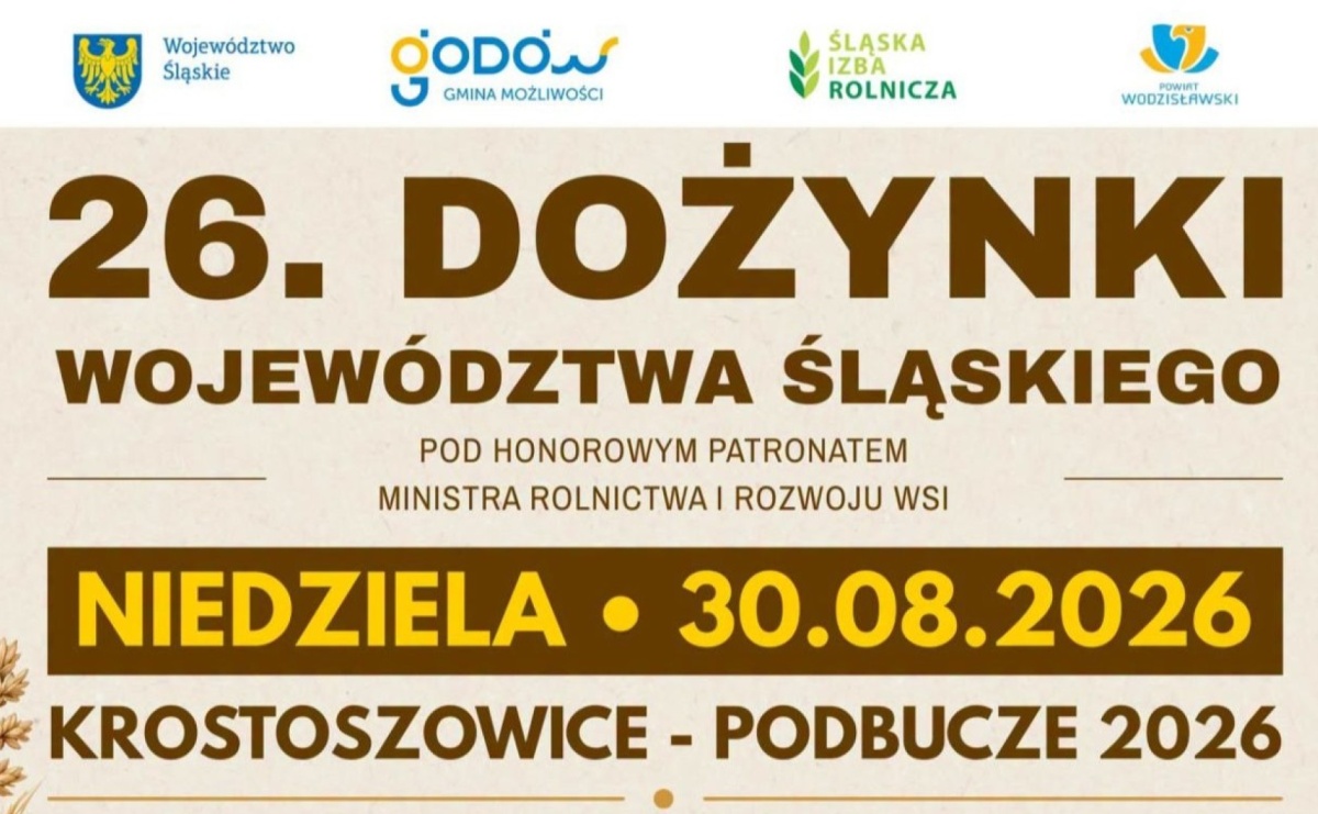 Dożynki wojewódzkie wracają do powiatu wodzisławskiego po 21 latach. Wielkie święto w Krostoszowicach i Podbuczu - Serwis informacyjny z Raciborza - naszraciborz.pl