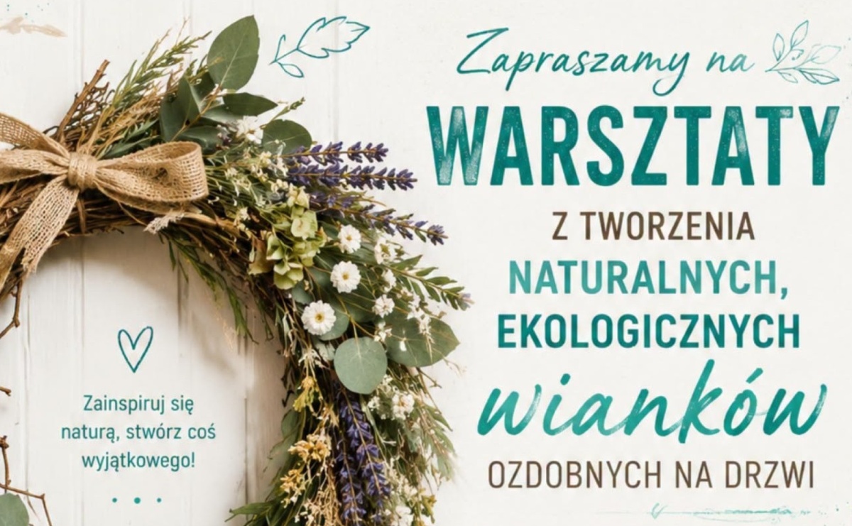 Stwórz własny naturalny wianek. Bezpłatne warsztaty w nowym ogrodzie społecznym - Serwis informacyjny z Raciborza - naszraciborz.pl