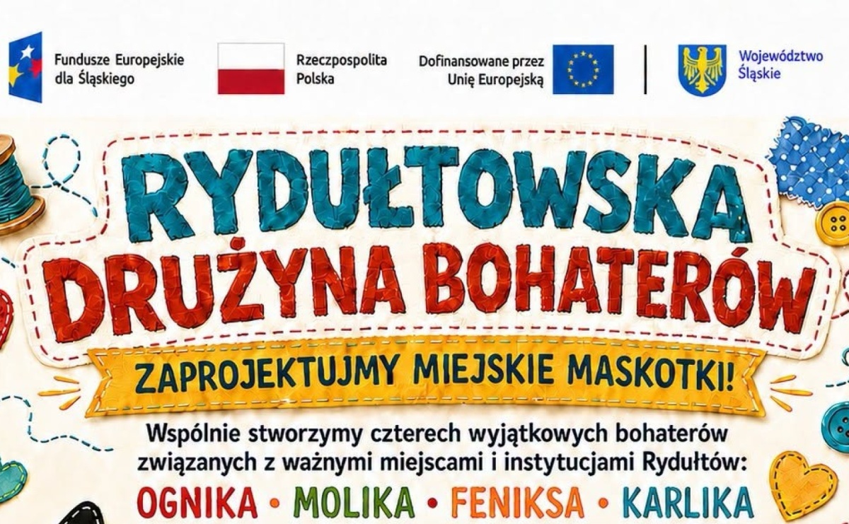 Rydułtowy będą miały własnych bohaterów. Dzieci zaprojektują i uszyją miejskie maskotki - Serwis informacyjny z Raciborza - naszraciborz.pl