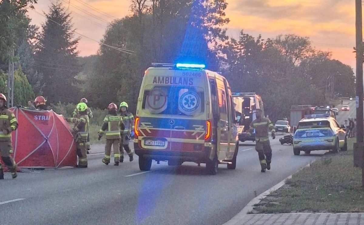 Tragedia na granicy Zawady i Kokoszyc. Zginął motocyklista - Serwis informacyjny z Raciborza - naszraciborz.pl