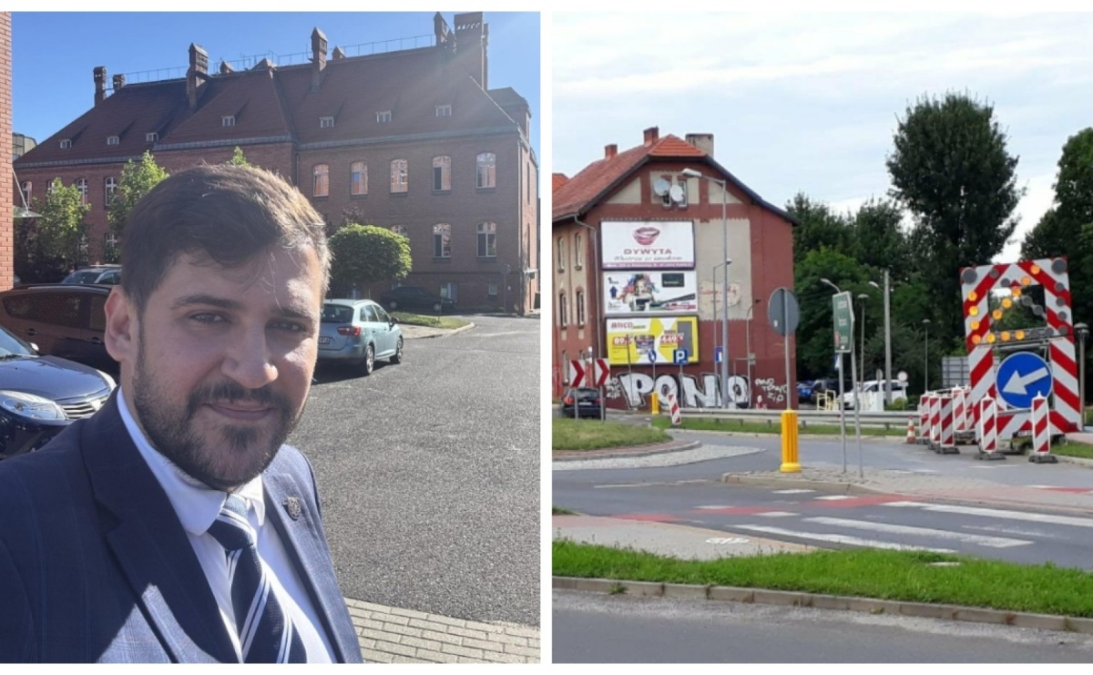Od tygodni zwężenie na Rondzie Karviny. Radny pyta GDDKiA: kiedy koniec utrudnień? - Serwis informacyjny z Raciborza - naszraciborz.pl