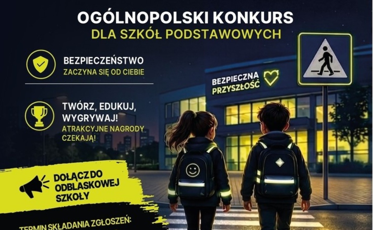 Odblaski, edukacja i bezpieczeństwo. Szkoły mogą dołączyć do ogólnopolskiego konkursu - Serwis informacyjny z Raciborza - naszraciborz.pl