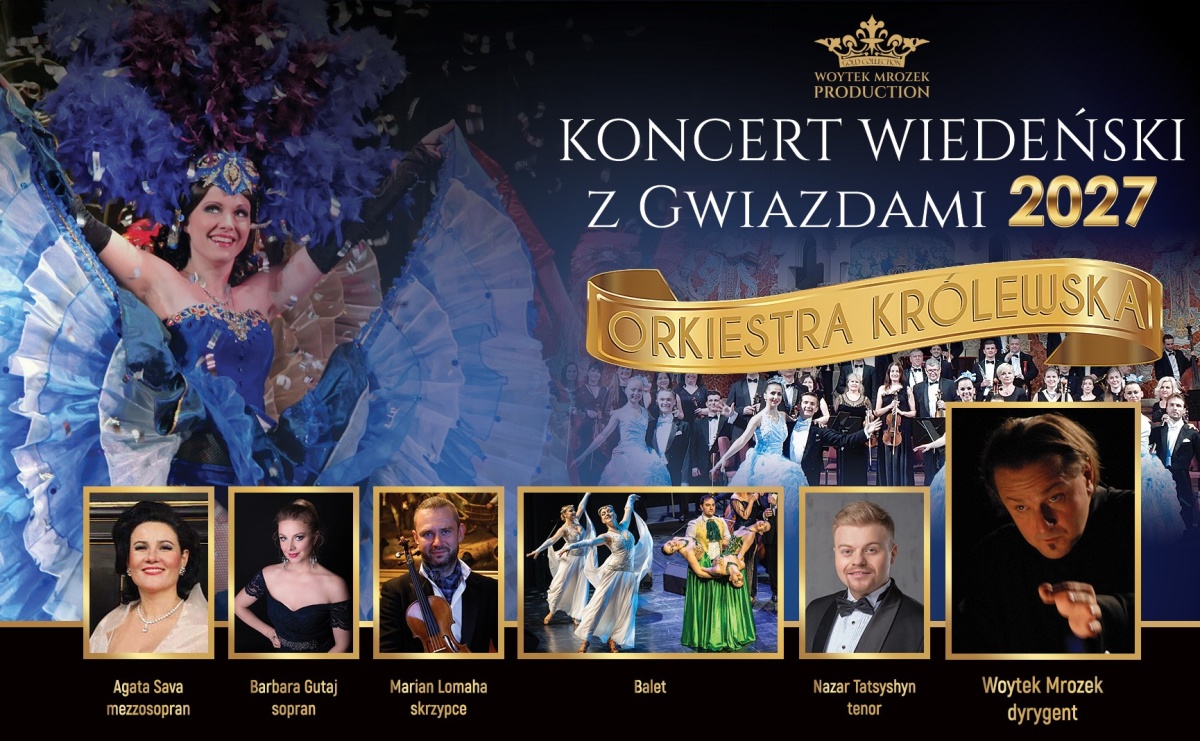 Koncert Wiedeński z Gwiazdami 2027 - VIVA Wiedeń, VIVA Broadway. Noworoczna gala w WCK - Serwis informacyjny z Raciborza - naszraciborz.pl